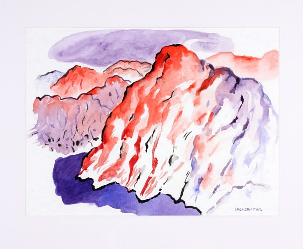 Landscape 4, aquarelle on paper 30X30cm